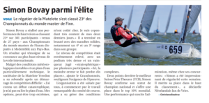 Lire la suite à propos de l’article Simon Bovay dans le 10% mondial en Finn,