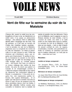 Lire la suite à propos de l’article Superbe semaine du soir MY-CVG