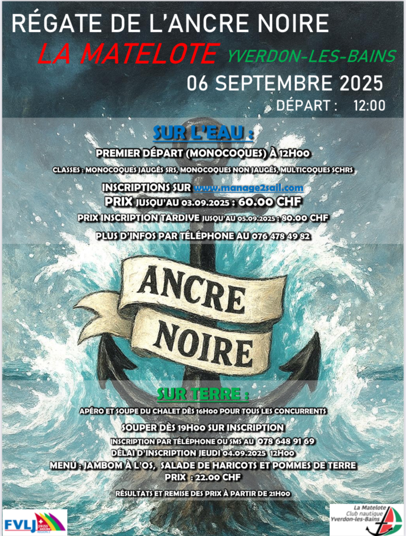 You are currently viewing L’Ancre Noire, samedi 6 septembre