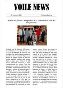 Lire la suite à propos de l’article La Matelote a accueilli la remise des prix de la FVLJ, le vendredi 26 septembre.