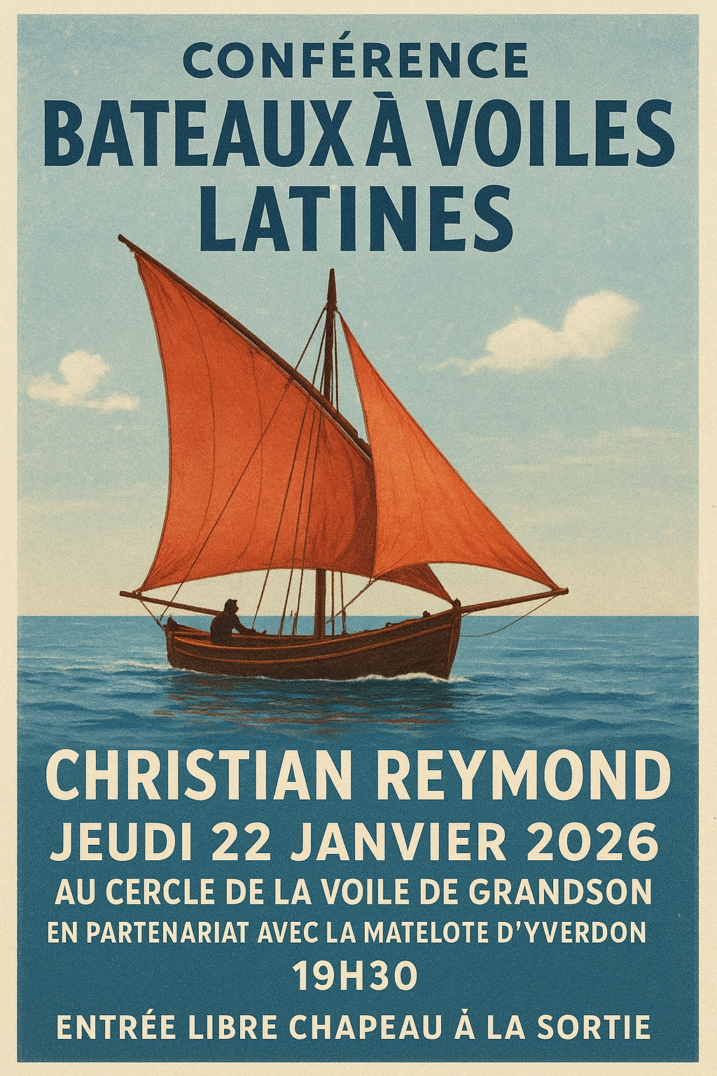 Lire la suite à propos de l’article Conférence les voiles latines : du passé au renouveau