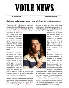 Lire la suite à propos de l’article Solitaire mais jamais seule : une soirée au large des émotions.